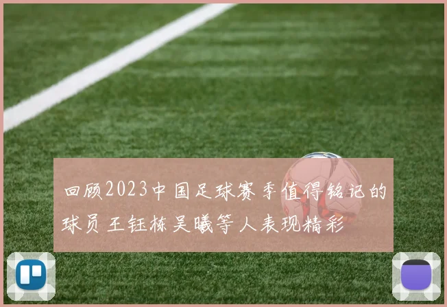 回顾2023中国足球赛季值得铭记的球员王钰栋吴曦等人表现精彩